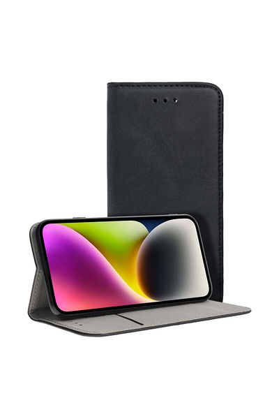SKYDDAR INNOVATION Husă pentru Samsung Galaxy A56 5G, tip carte, cu portofel interior, rezistentă la șocuri, neagră, set cu autocolant