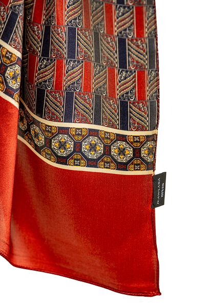 CASHMERE AND SİLK MAWLANA (53X173) Pure Silk Shawl