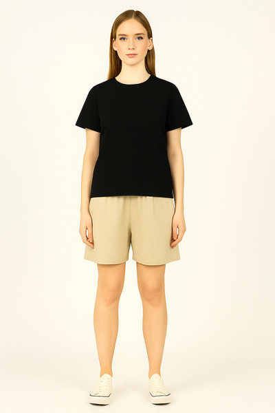 nacar çarşı Tricou simplu pentru femei – Material mediu, croială confortabilă...