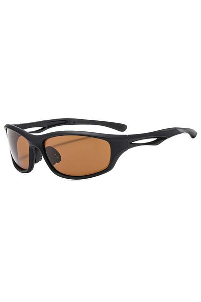 SKYDDAR INNOVATION Cycling and Outdoor Sports Glasses, Polarized, PC Frame, Unisex - Black Tea