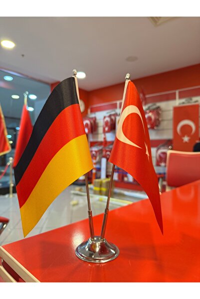 ALEMDAR BAYRAK TEKSTİL Türkiye & Almanya Masa Bayrağı