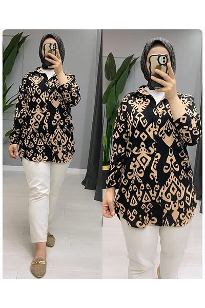 sarıdağ Πουκάμισο Battal Viscose