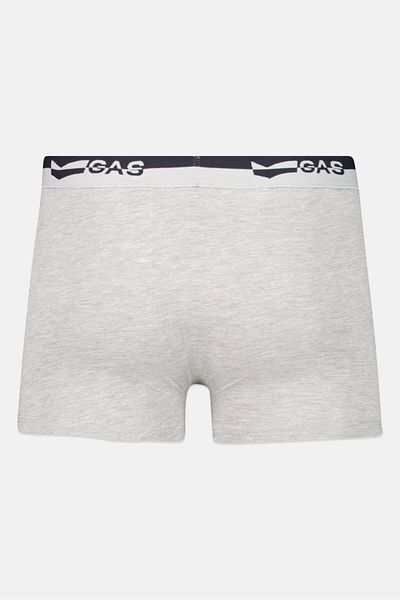 GAS Men Brand Logo Pull On Trunks, Grey