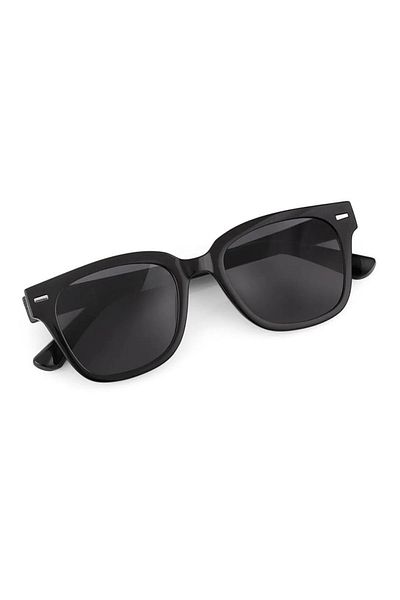 Eyesofia Rowena Unisex Black Sunglasses