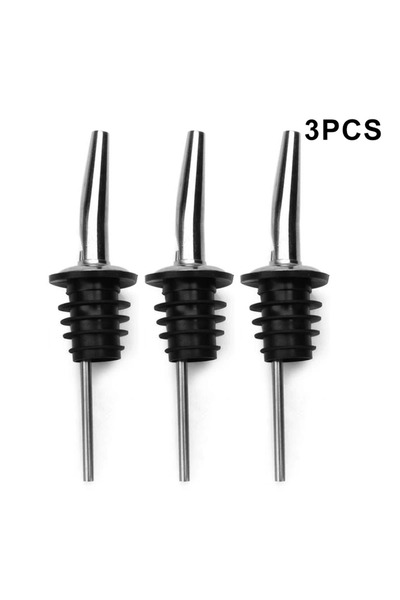 Choice 3PCS 1/2/3/4Pcs Stainless Steel Wine Bottle Stopper Olive Oil Pourer Dispenser Spout Bottle Pourer S