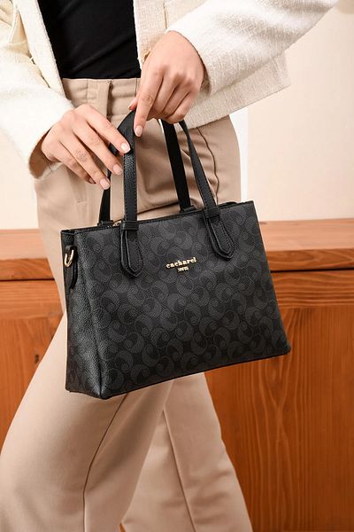 Cacharel Shoulder Bag - Black - Plain