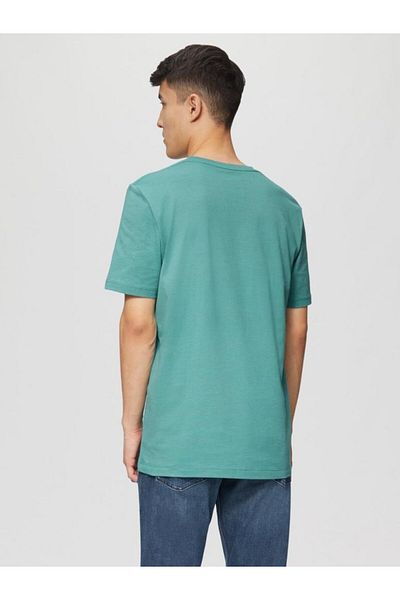 s.Oliver Men's T-shirt With Anchovy, Regular Fit, Cotton, Green, M