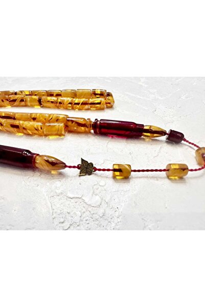 Naz EMİNE REŞVANİ TASARIMI İLE HARELİ YAPISI SIRALI İMAME ATEŞ KEHRİBAR KOMBİ...