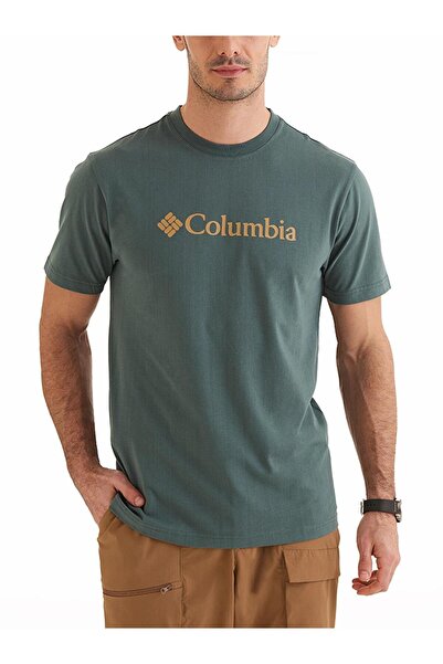 Columbia Csc M Basıc Bıg Logo Brushed Ss Tee Kısa Kollu Erkek T-Shirt CS0287_353