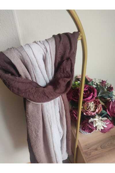 JAWEL ŞAL Jawel Double Color Comfort Shawl Light Brown-Beige-Khaki