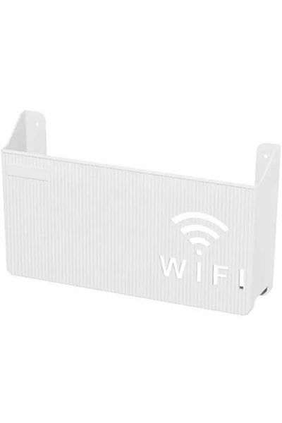 CRACOS Wi-Fi router mask-type wall shelf, Cracos, adhesive tape mounting, 14.6x24.8x5.8cm