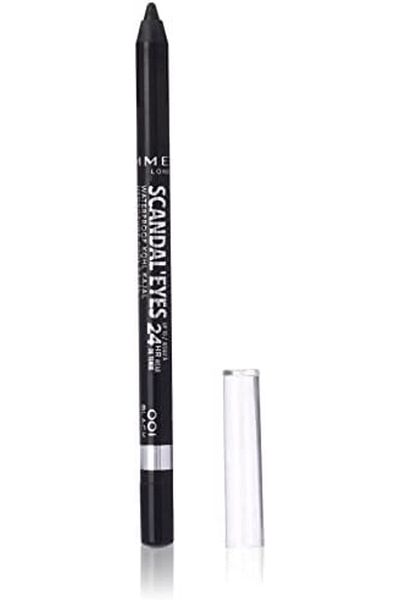 Rimmel London Waterproof Eye Pencil Scandal Eyes Kajal, Black 01, Matte