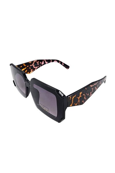 Tiara Ochelari de soare, femei, Tiara, ramă cu imprimeu animal, formă pătrată, protecție UV 400