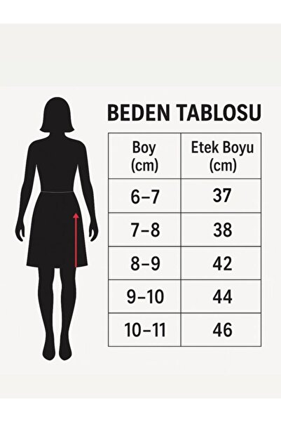 babixkids Kız Çocuk Kalp Desenli Siyah Tül Etek 23 Nisan 19 Mayıs 29 Ekim Okuma Bayramı