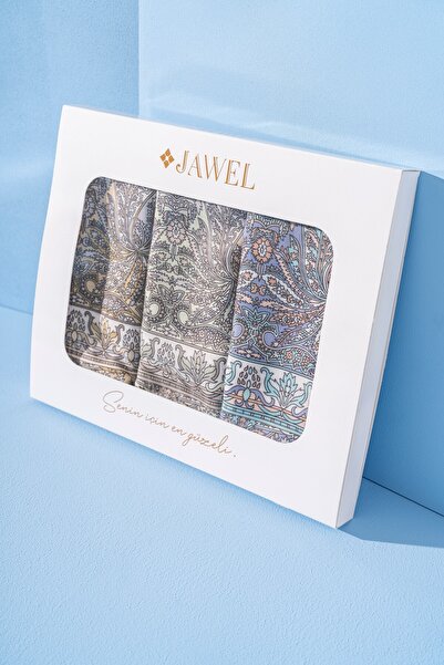 JAWEL Kadın Nysa Soft Şal Paketi (Lime-Turkuaz-Yağ Yeşili)