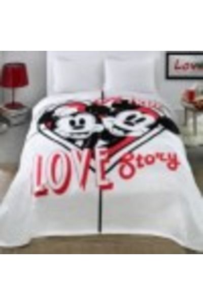 Taç Luxury Blanket Tac 220x240cm, TAC Disney Minnie and Mickey, Lovestory