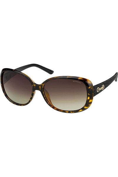 Polaroid Women's Sunglasses P8430 581la, Plastic, Havana, 58 Mm