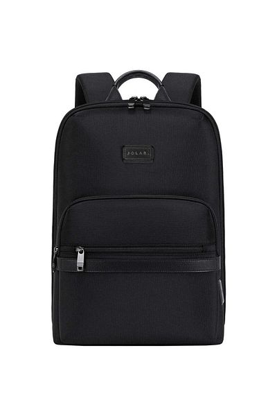 JOLAR. Rucsac super subțire pentru laptop de 15,6", port USB tip C, spate căptușit cu buzunar antifurt ascuns