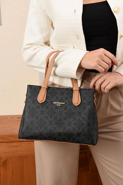 Cacharel Shoulder Bag - Black - Plain