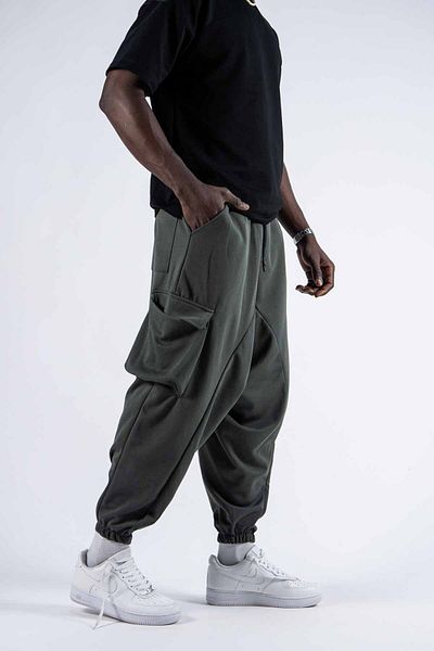 SUPERBLUE Unisex Cargo Pocket Shalwar Sweatpants