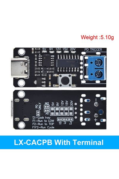 Choice Terminal Output Diytzt 100w 5a Usb-c Fast Charge Trigger Module Pd/qc Decoy Board Fast Charge Usb Ty