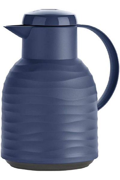 emsa Samba Wave Vacuum Flask 1L – Plastic Insulated Jug for Hot & Cold Drinks