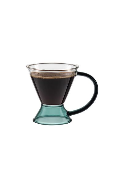 Madame Coco Olivie Borosilicate Glass Cup - Green - 130 ml