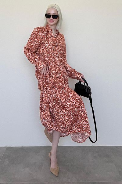Madmext Dress - Orange - Standard