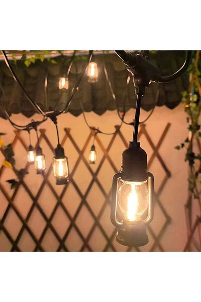 Naimeed Company Ghirlandă luminoasă decorativă, interconectabilă, Naimeed D6113, 5m, 10 becuri LED, lumină albă caldă