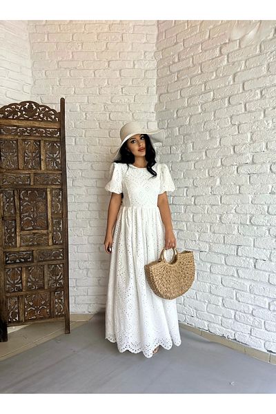 moneta boutique Γυναικείο μακρύ φόρεμα με μανίκια καρπούζι με χαμηλή κοπή