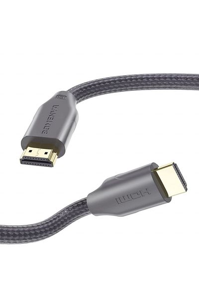Bomenya HDMI 2.0 cable Bomenya, 8K, metal/nylon, gray, 1.2 m