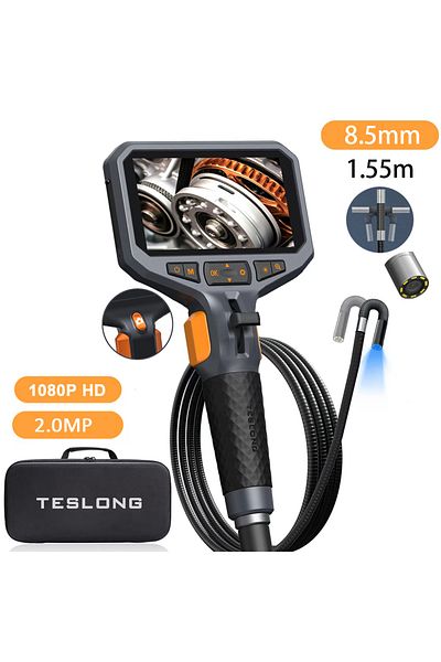 Choice Td450s8s Teslong Td450s 5.5mm Articulating Borescope 1080p 5 Inch Ips Two Way 360° Steering Endoscop