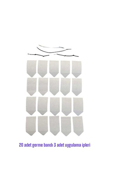 lasting beauty 20 Adet Ipli kaş Germe Bant Göz Boyun Germe Bandı Yüz Gerdirme...