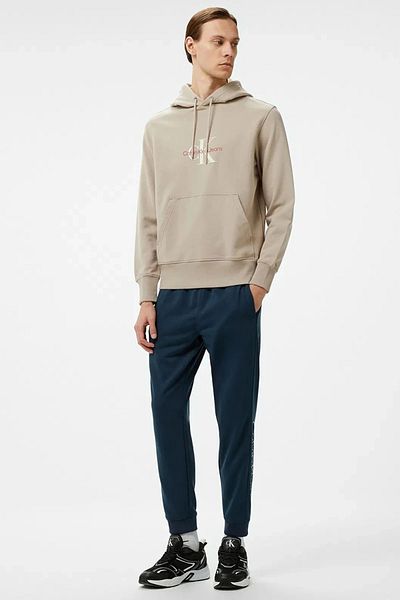 Calvin Klein Ck Jeans Distressed Monologo Hoodie Ανδρικό γκρι φούτερ J30j326875-pcf