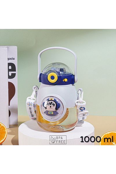 ARVALE Chubby Cute Figured Flask 1000 ml |   Bpa Free Water Bottle