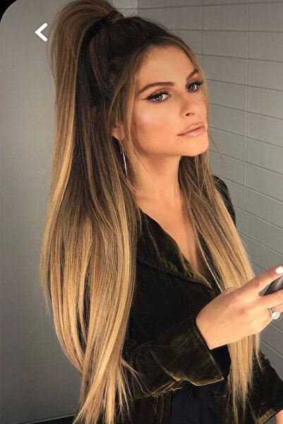 CAŞ DEKORASYON Isıya Dayanıklı Yarım Ay Saç Çıt Çıt / Düz / Kahverengi Sarı O...