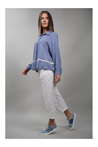 Y TWO WOMEN Camasa Vascoza Contessa Talie Unica Bluemarin