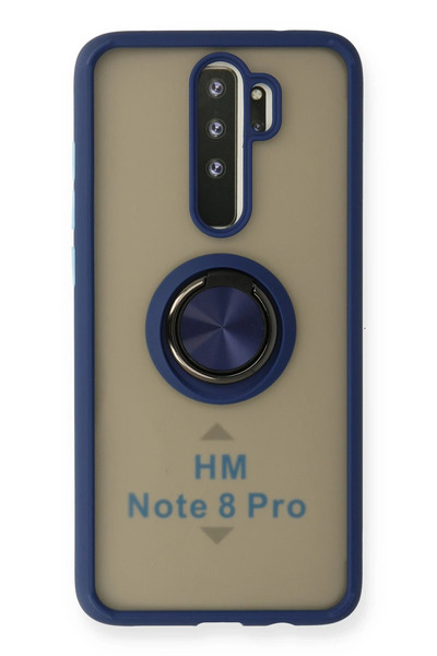 NewFace حافظة هاتف Xiaomi Redmi Note 8 Pro من السيليكون مع حلقة مونتريال - أز...