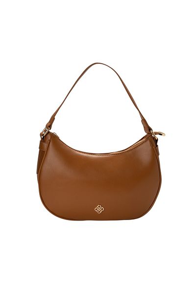 BATA Casual Curved Hobo Bag Brown