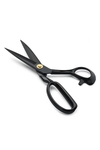 FDMSTAR 11 Inch (27.5CM) Black Handle Professional Stainless Steel Tailor Scissors