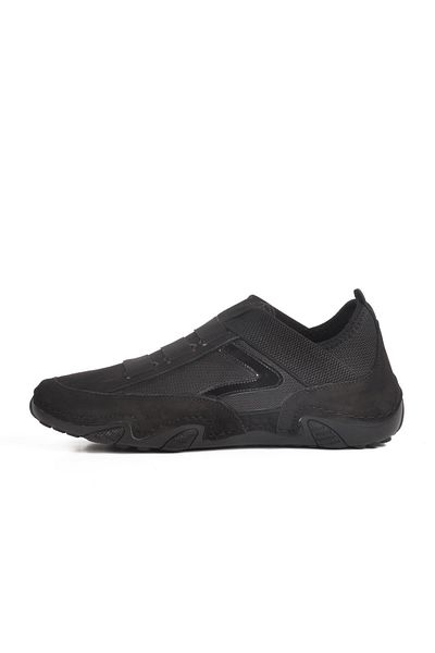 WALKWAY 330 m Black Nubuck Genuine Leather Men's Casual Shoes