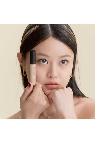 Beauty Glazed Corector cu acoperire mare, Peripera, Double Longwear Cover Concealer, 5.5g #01 Ivory