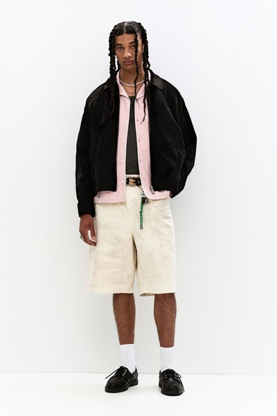 Pull & Bear Siyah suni süet ceket