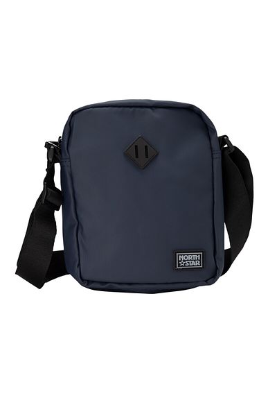 BATA Textured Messenger Bag Navy
