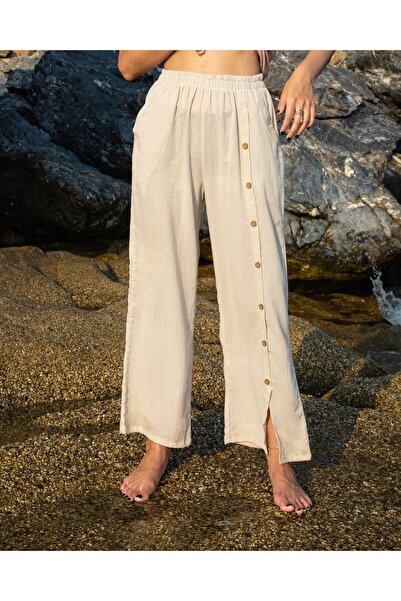 Heaven Ephesus Γυναικεία βαμβακερά παντελόνια - 2090