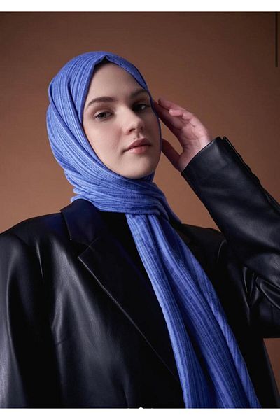 Modakaşmir Misto βαμβακερό σάλι Ocean