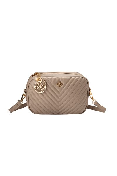 BATA Quilted Sling Bag Beige