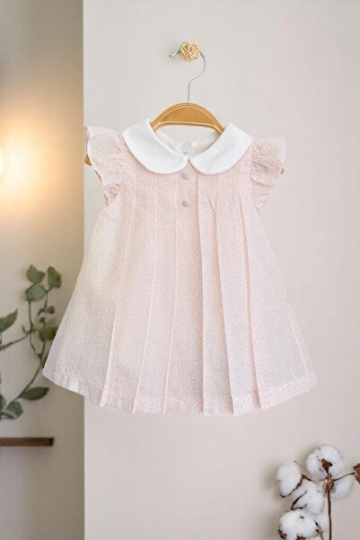 Mymio %100 Pamuk Bebe Yaka Petit Tül ve Astarlı Bebek/Çocuk Elbise 1. Sınıf