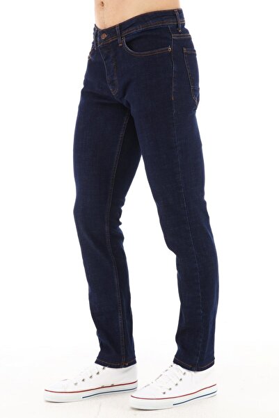 CEDY DENIM Erkek Kot Pantolon Slim Fit Jean C323-ham-mavi