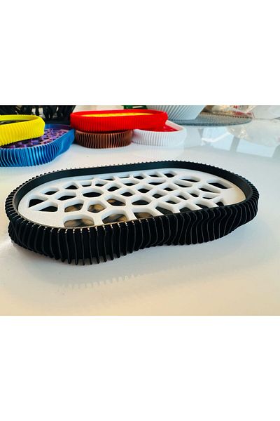 OEM 3D Soap Dish, Wave Model, Black / White